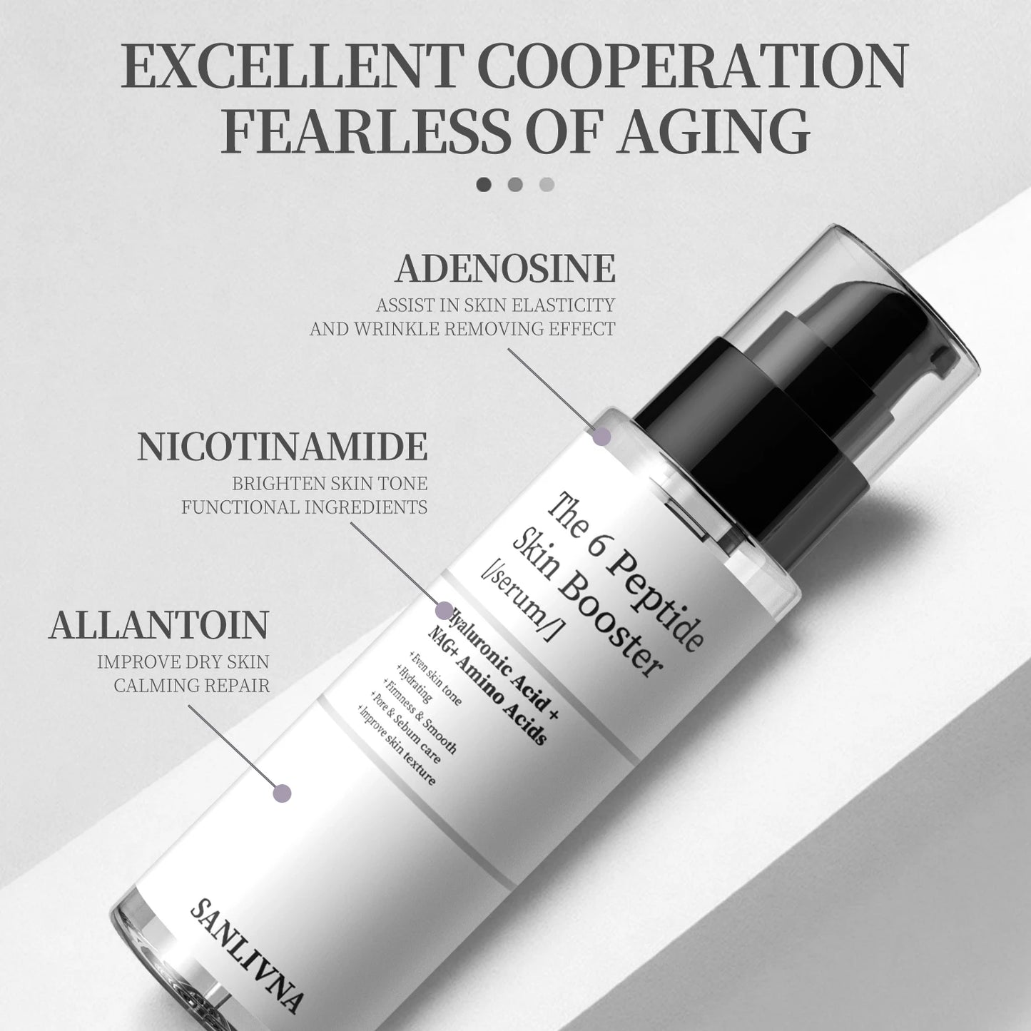 6 Peptide Essence Facial Refreshing Skin Care