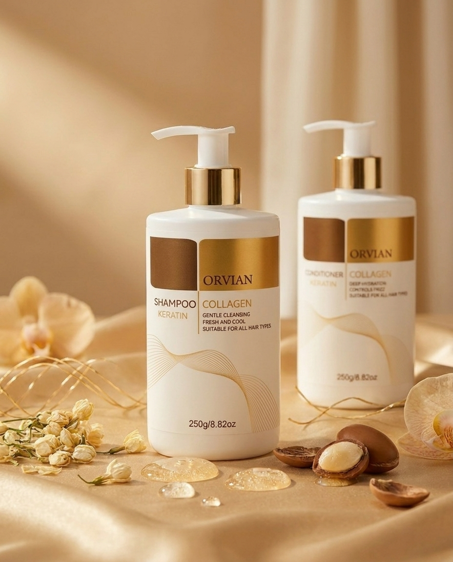 Collagen Keratin Shampoo and Conditioner Set