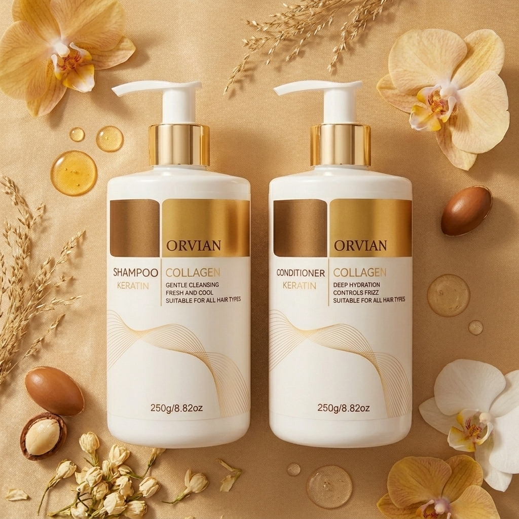 Collagen Keratin Shampoo and Conditioner Set