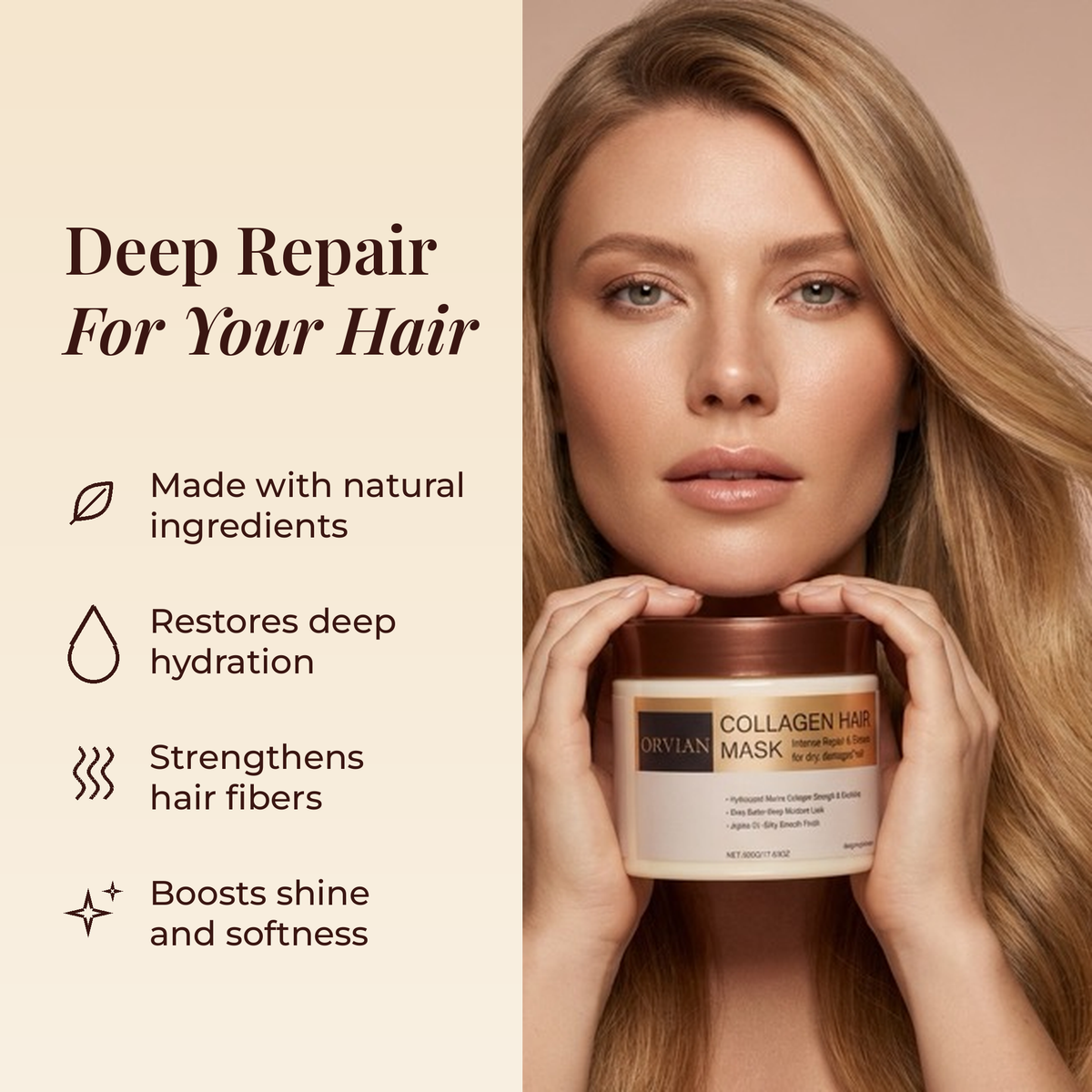 Natural Collagen Boost Hair Mask
